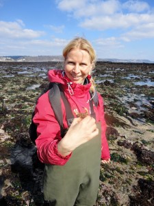 I love my waders! Exploring the Cornish rock pools.