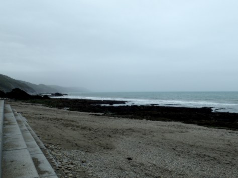 A very un-summery bank holiday at Plaidy beach near Looe