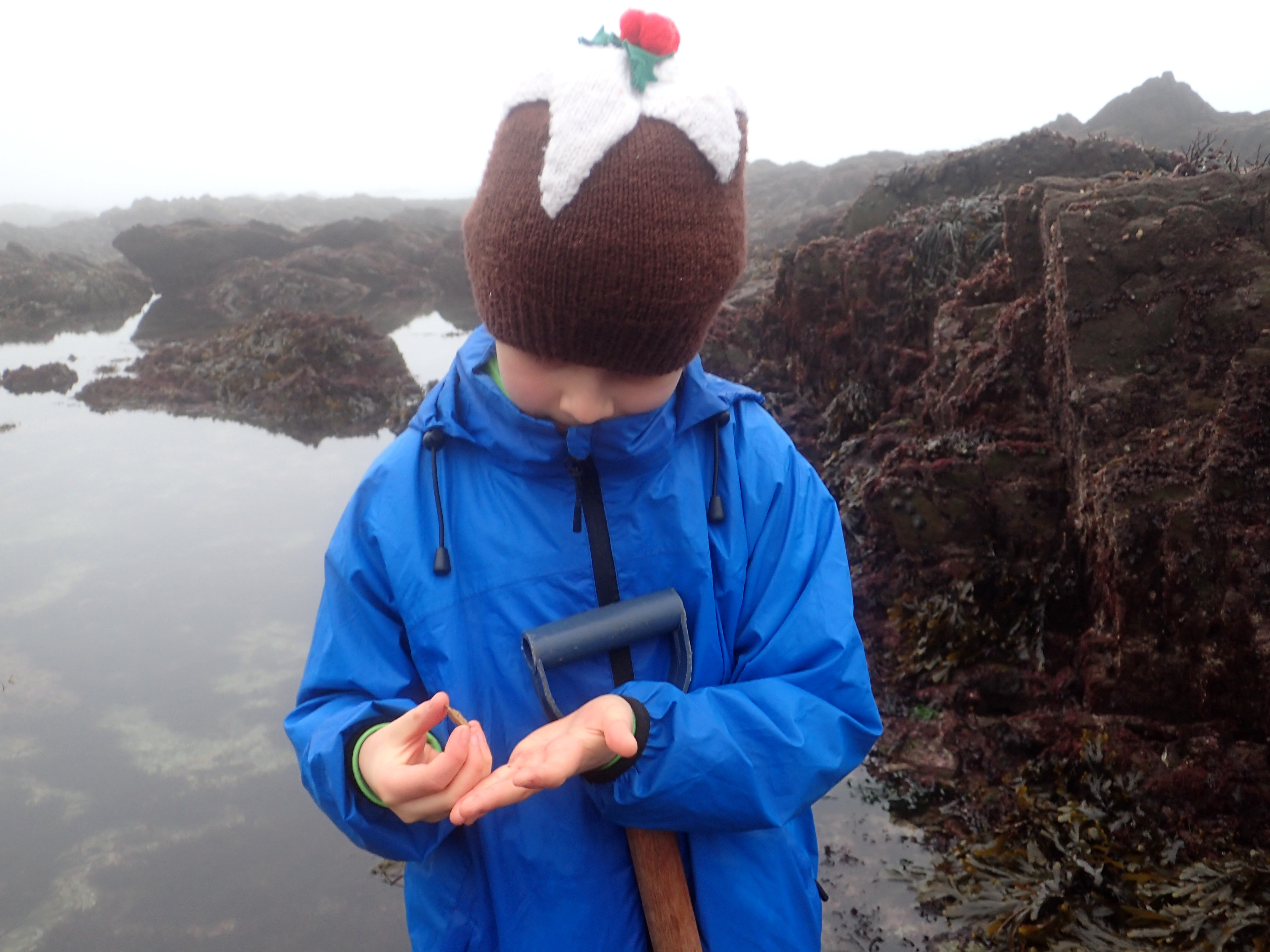Junior spends some quality time with a cushion star