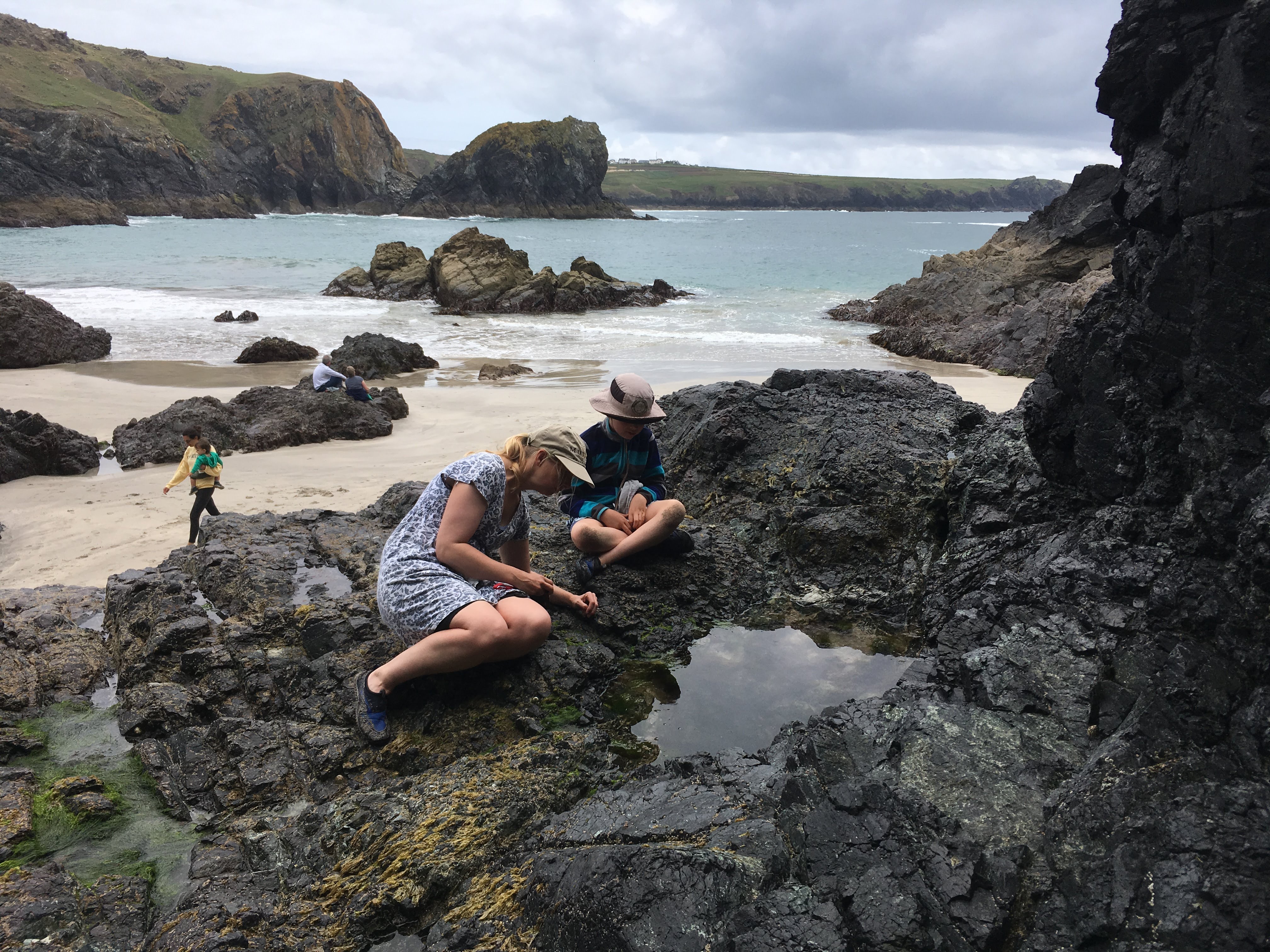 Watching fish at Kynance Cove with Junior (photo by Other Half)